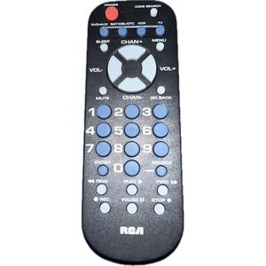 RCA REMOTE RCR804BFDR UNIVERSAL FOR DVD CBL VCR TV AND MORE